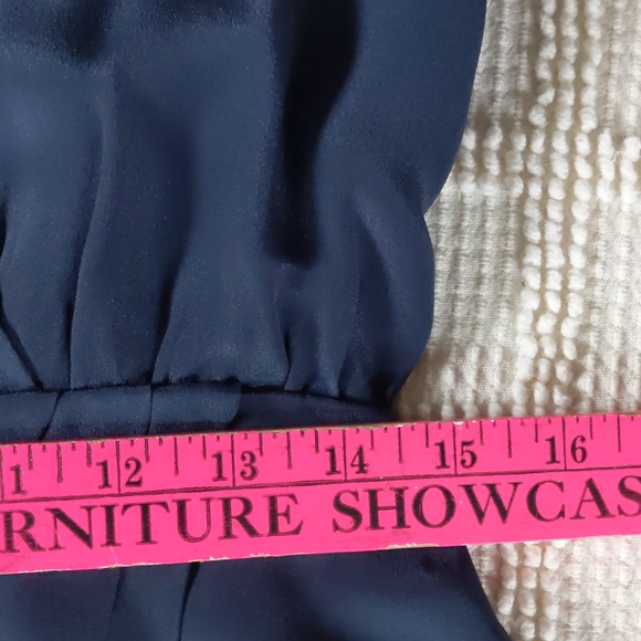 Greylin Sera 100% Silk Dress in Indigo - Picture 7 of 16